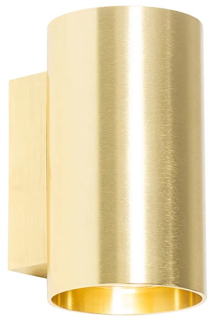 Candeeiro de Parede Inteligente Dourado Redondo com 2 GU10 Wifi - Sandy