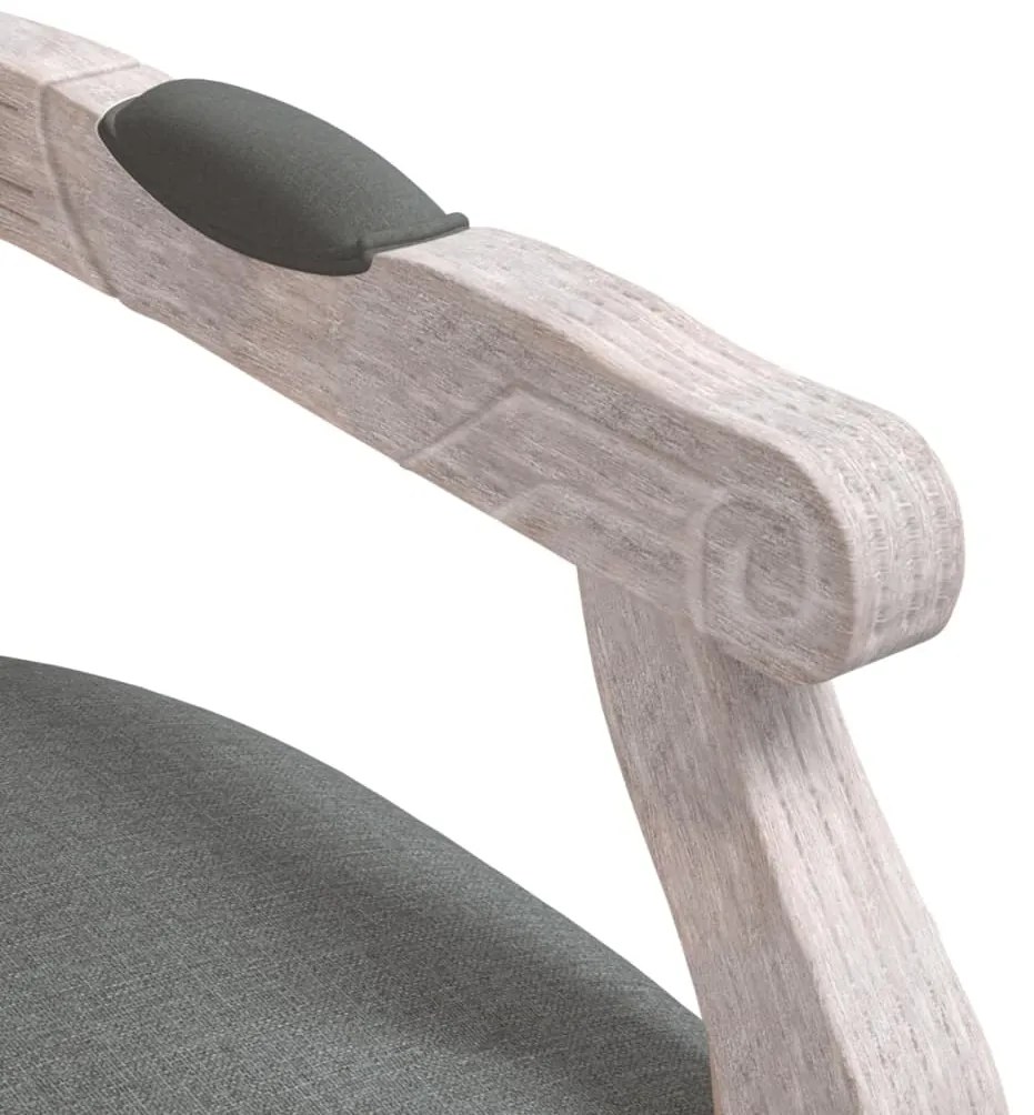 Cadeira de jantar 54x56x96,5 cm tecido cinzento-escuro