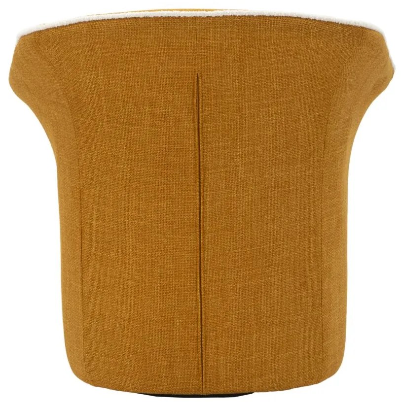 POLTRONA GIRATÓRIA 83,5x66x80 CM (ALTURA DO ASSENTO: CM 42) MOSTARDA