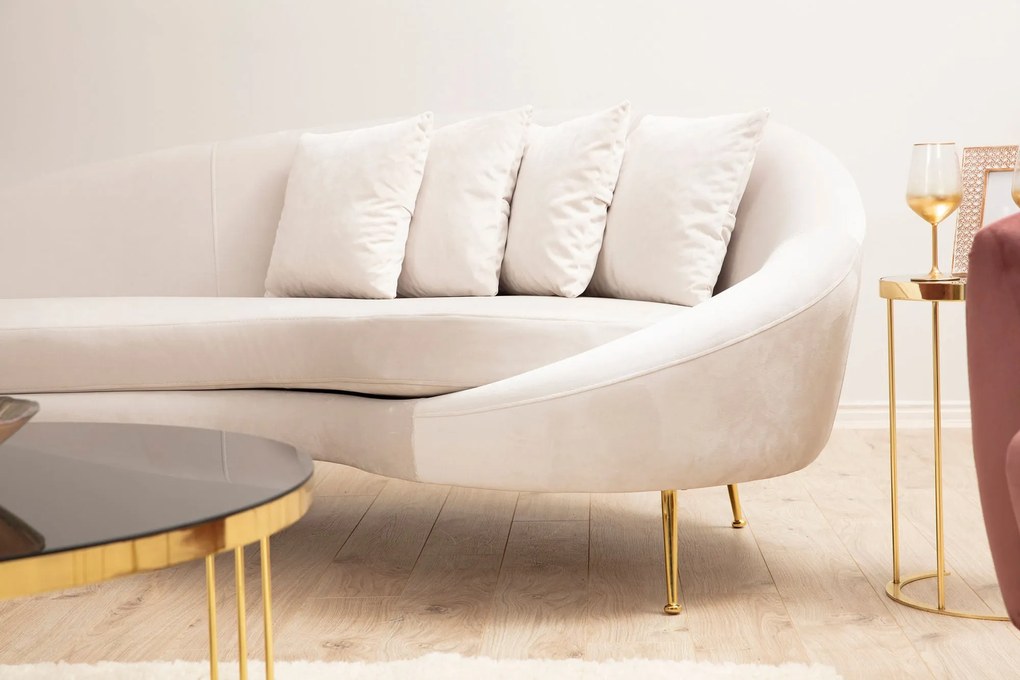 Sofá de 3 Lugares Eses – Bege – 255x120x85 cm
