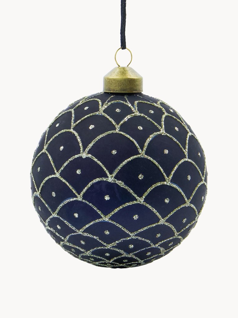 Hand-Painted Christmas Balls Epoca, Set of 4