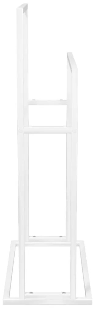 Toalheiro de pé 48x24x78,5 cm ferro branco