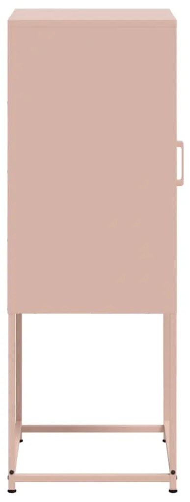 Aparador alto 36x39x107 cm aço rosa
