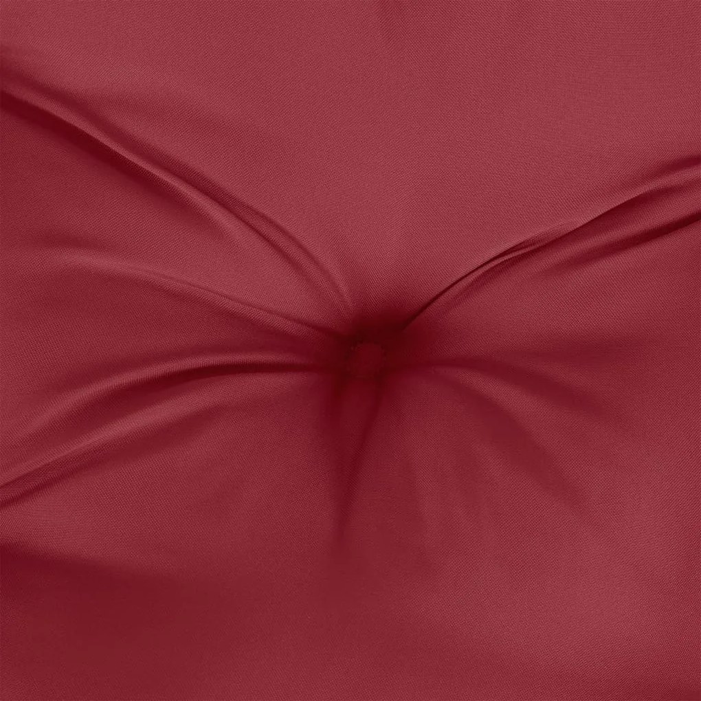 Almofadão para sofá de paletes 80x80x12cm tecido vermelho tinto