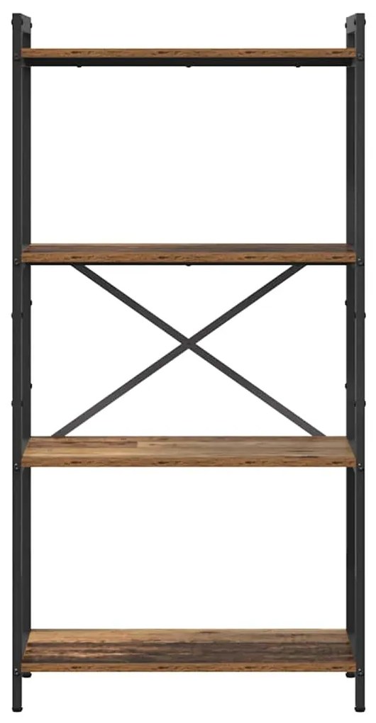 Estante Madeira antiga 60 x 30 x 118 cm Madeira e Aço