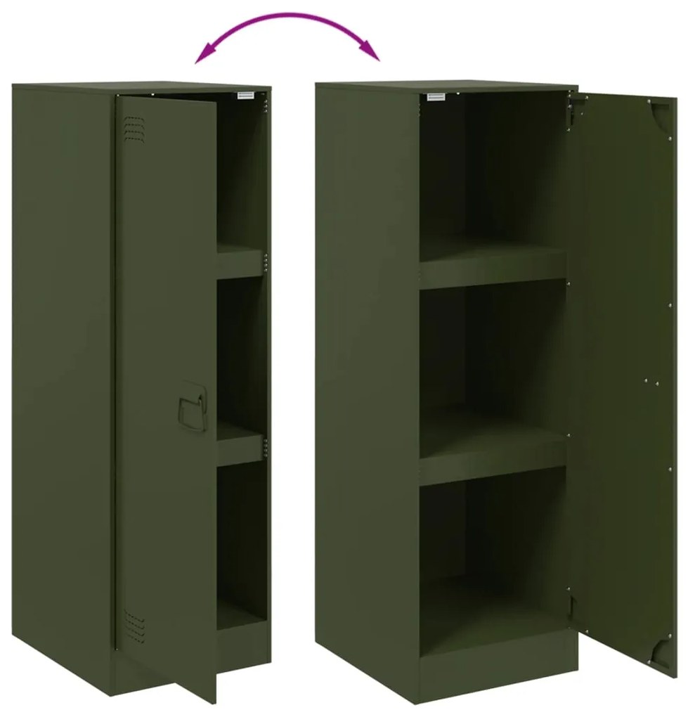 Aparador 34,5x39x107 cm aço verde azeitona