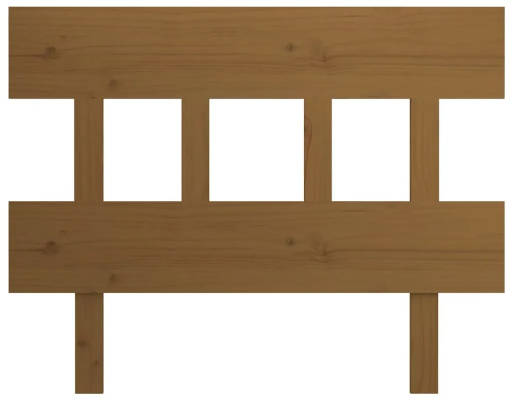 Cabeceira de cama 93,5x3x81 cm pinho maciço castanho mel