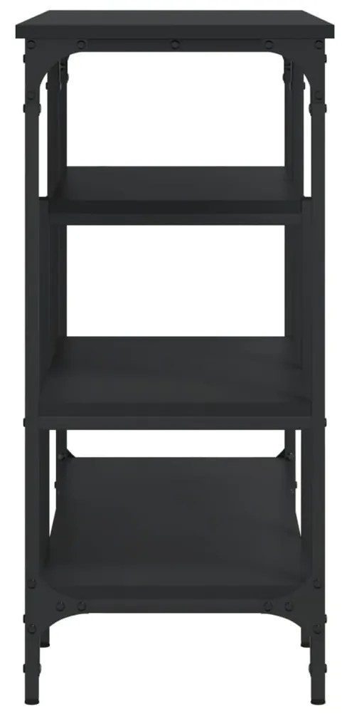 Mesa consola c/ prateleiras 100x35x75 cm preto