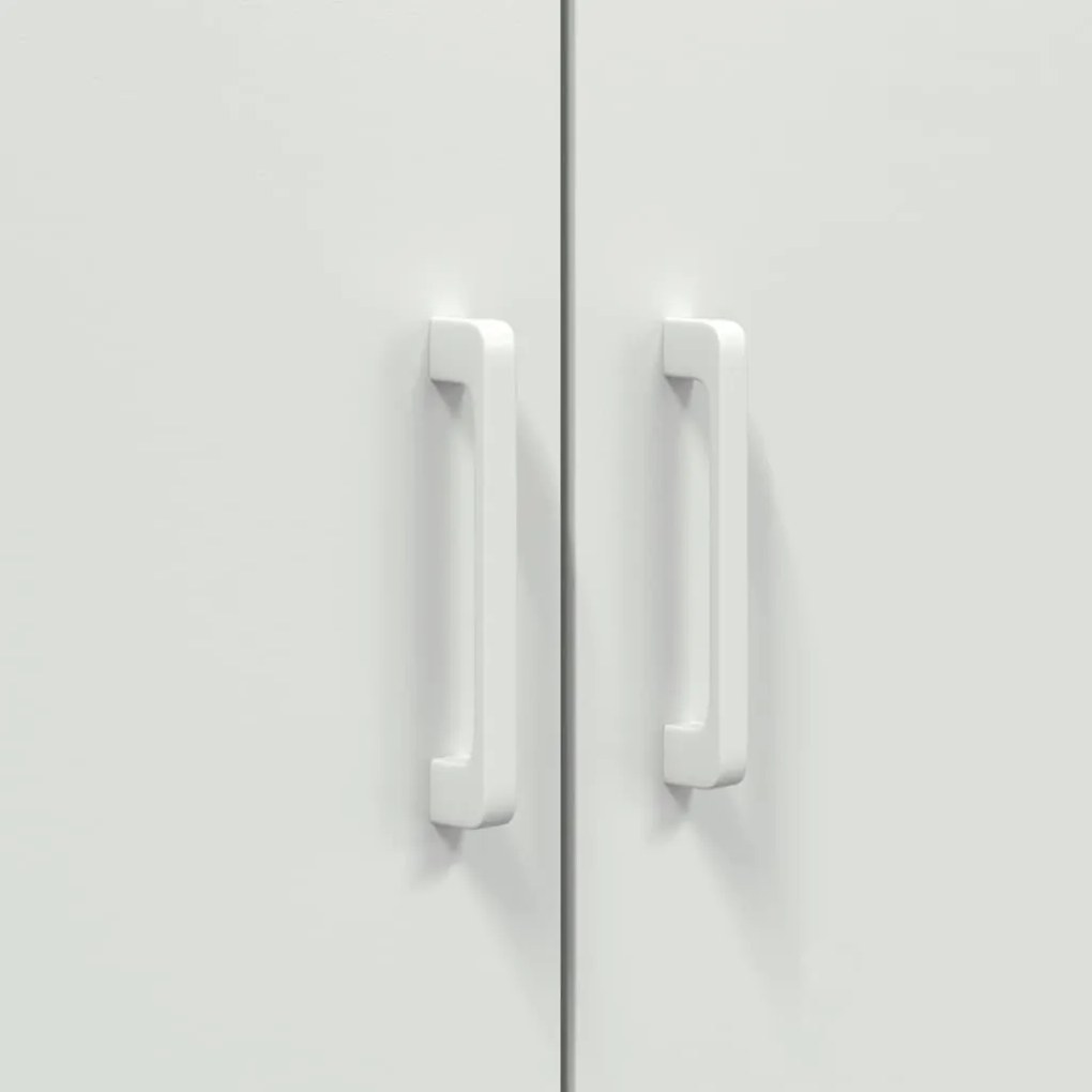 Aparador alto 68x39x113 cm aço branco