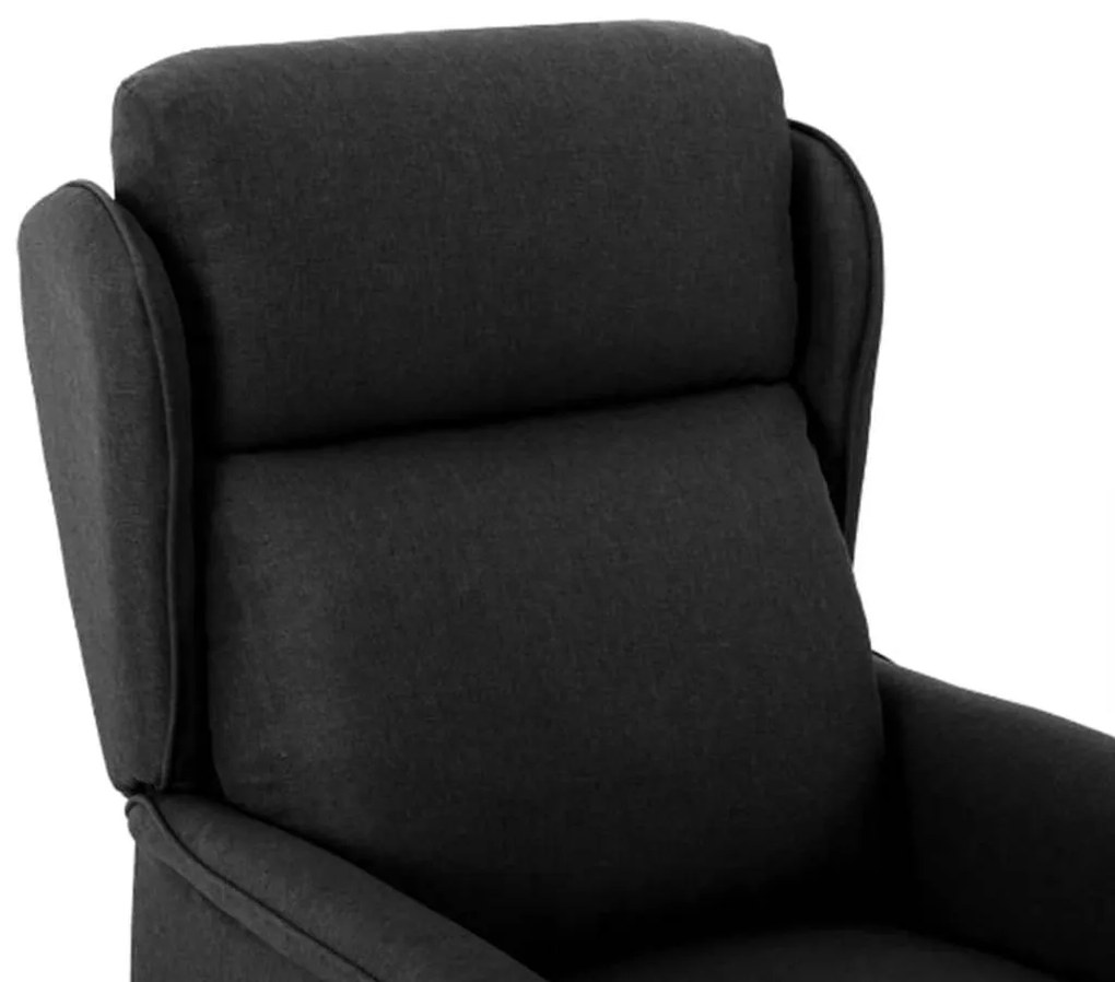 Poltrona Recliner Tecido Preto
