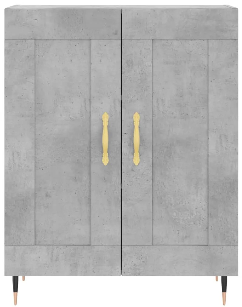 Armário alto 69,5x34x180 cm derivados de madeira cinza cimento