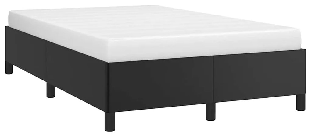 Estrutura de cama sem castanho colchão 120x190cm couro do falso