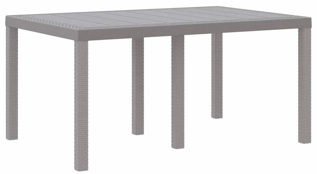 Conjunto de Jantar de Jardim 5 pcs Cinzento-claro