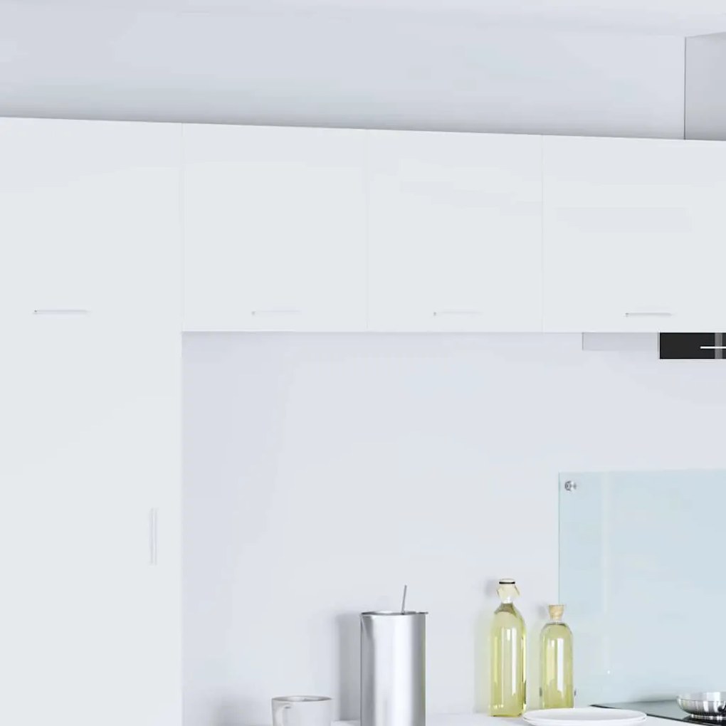 vidaXL Armário suspenso com porta Riga 2 pcs Branco 40 x 31 x 40 cm