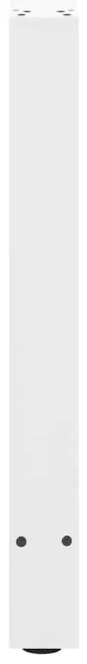 Pés para mesa de jantar , 2 peças, 90x (72-73) cm, branco, aço