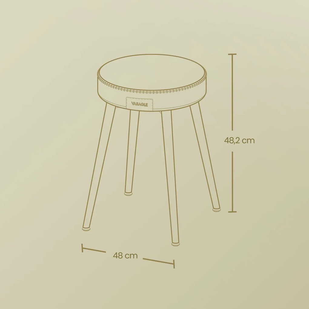 Conjunto de 2 bancos de sala de jantar EKHO - castanho caramelo