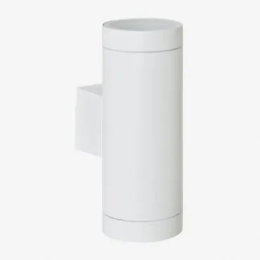 Aplique De Exterior Em Alumínio Com 2 Pontos De Luz Sileno Branco - Sklum