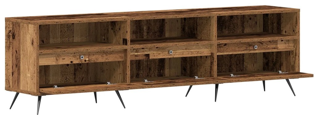 Gabinete de TV Madeira Velha 150x30x44,5 cm Madeira Engenharia