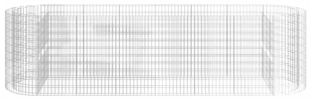 Canteiro elevado/cesto gabião 400x100x100 cm ferro galvanizado