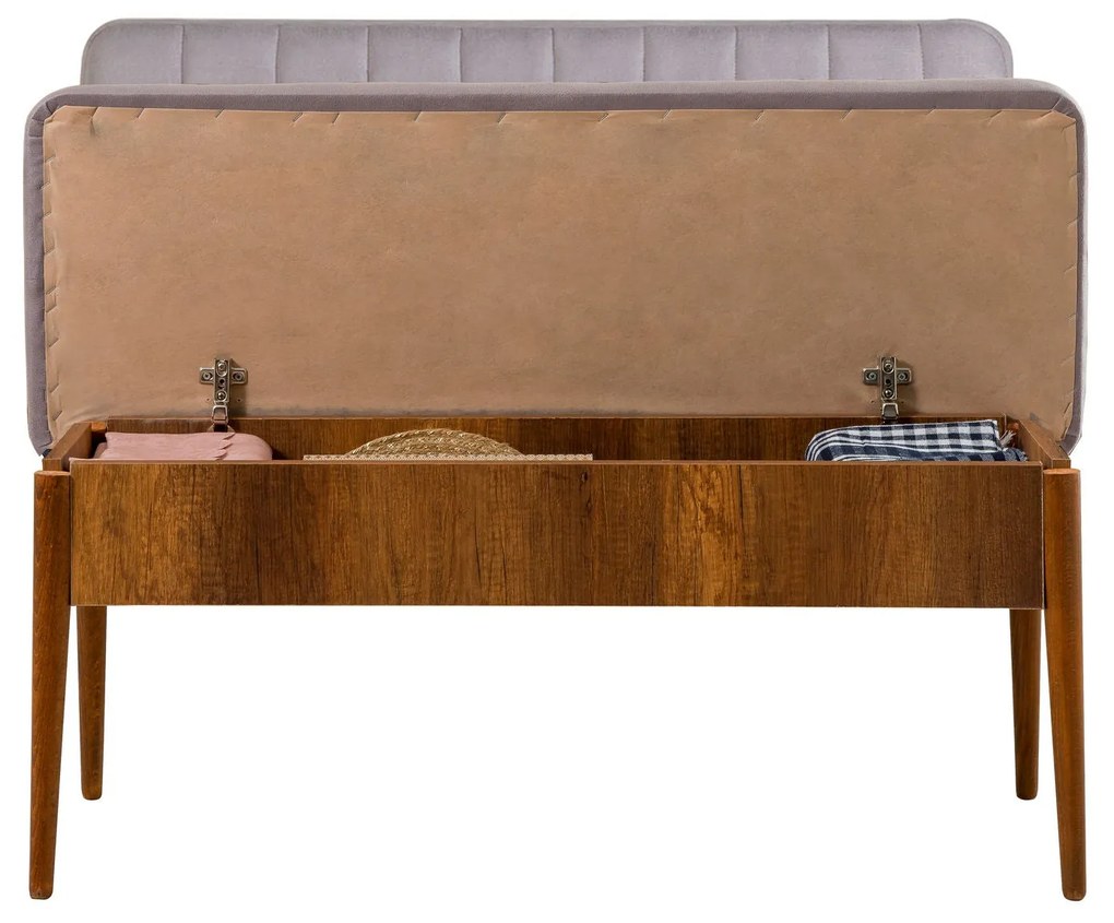 Conjunto de Mesa de Jantar Extensível e Cadeiras Vina – Nogueira – Mes