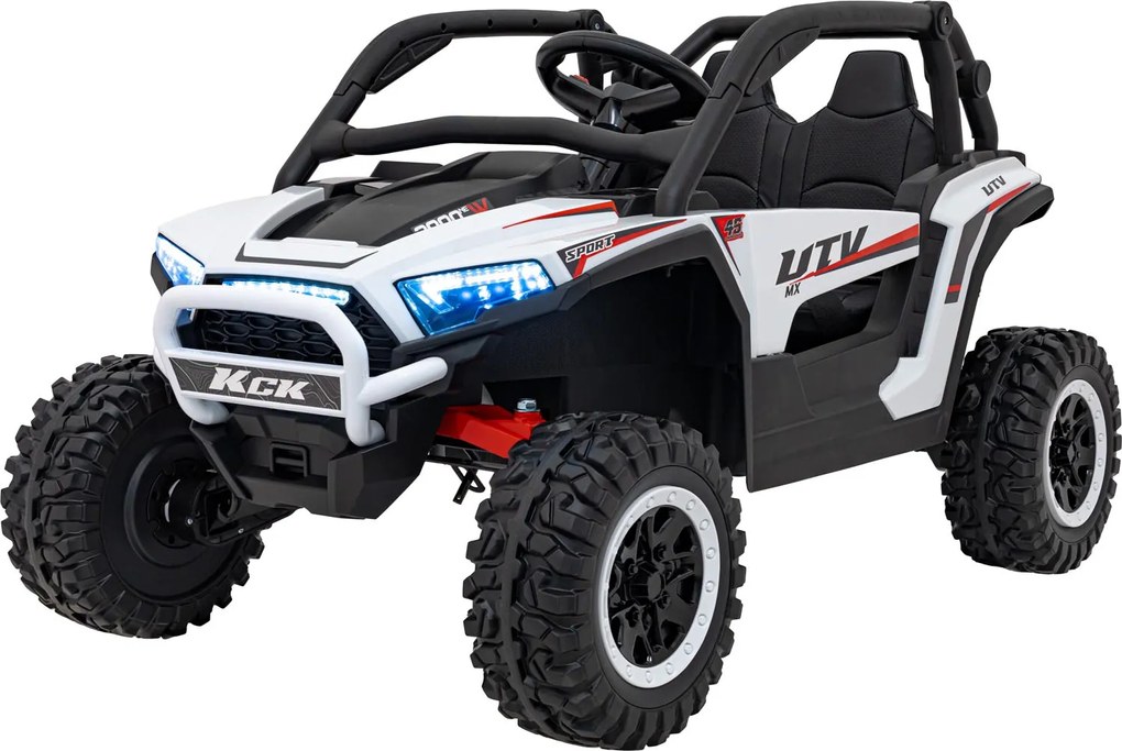 Buggy elétrico para Crianças 24V, 4x4 Buggy 4x4 KCK Rodas de espuma EVA Branco