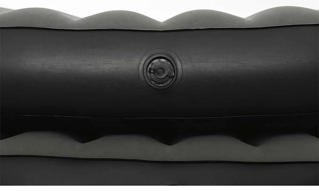 Colchão insuflável 3 em 1 188x99x25 cm preto e cinzento