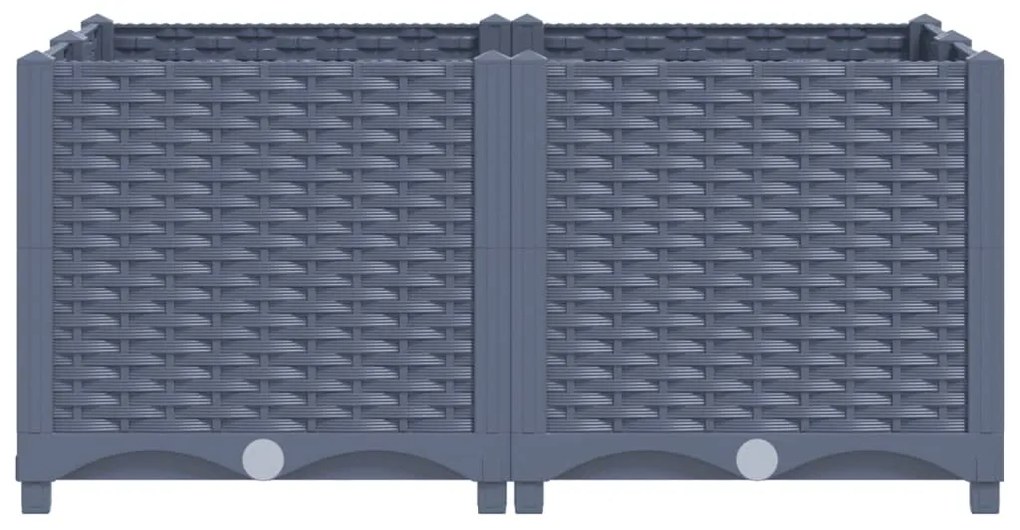Canteiro elevado 80x80x38 cm polipropileno