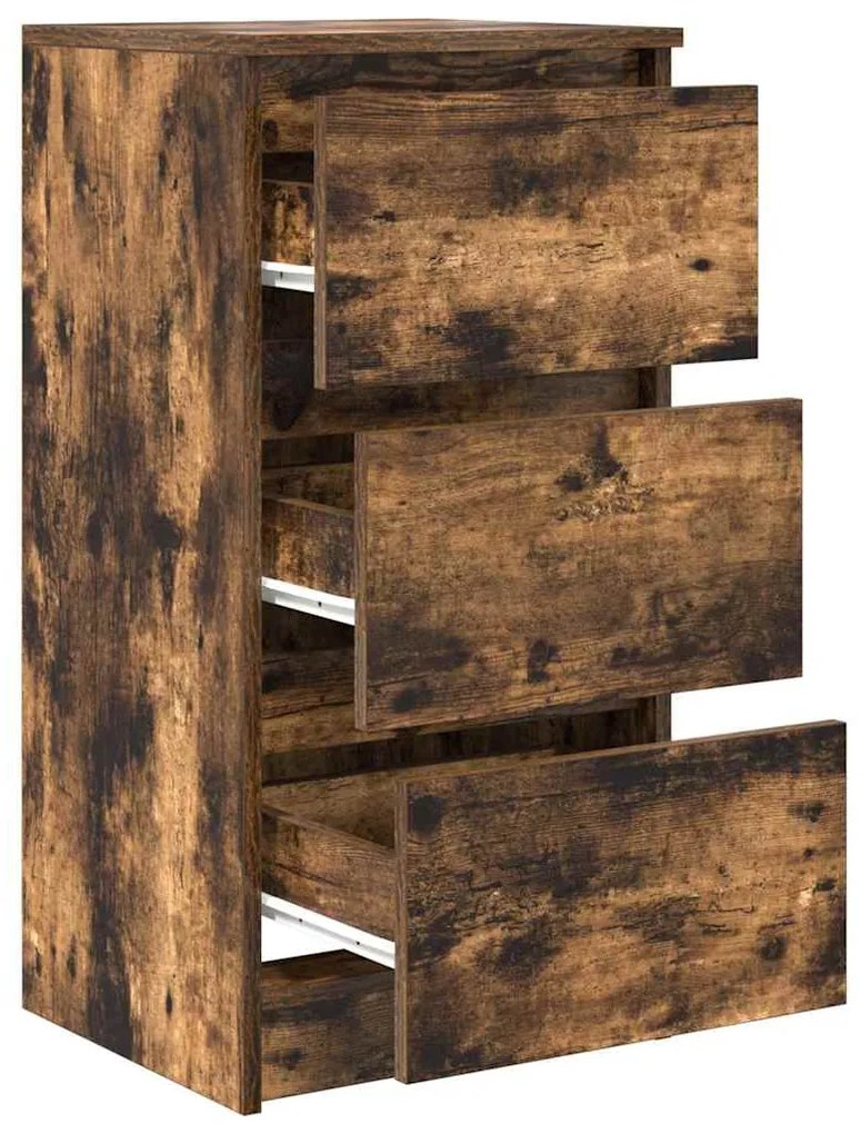 Aparador 37,5x35x76 cm derivados de madeira carvalho fumado