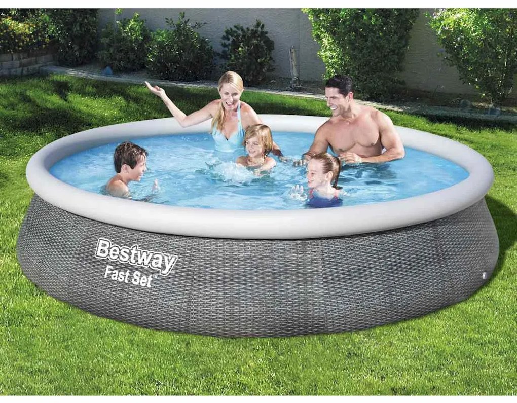 Conjunto piscina insuflável Fast Set com bomba 396x84 cm