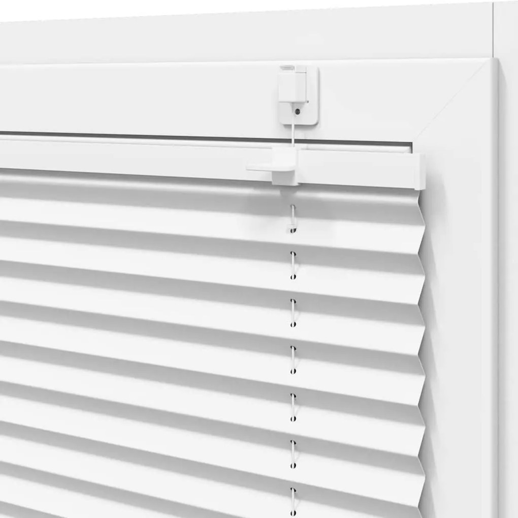 Branco Plissada Cega 80x100 cm Largura Tecido 79,4 cm Poliéster