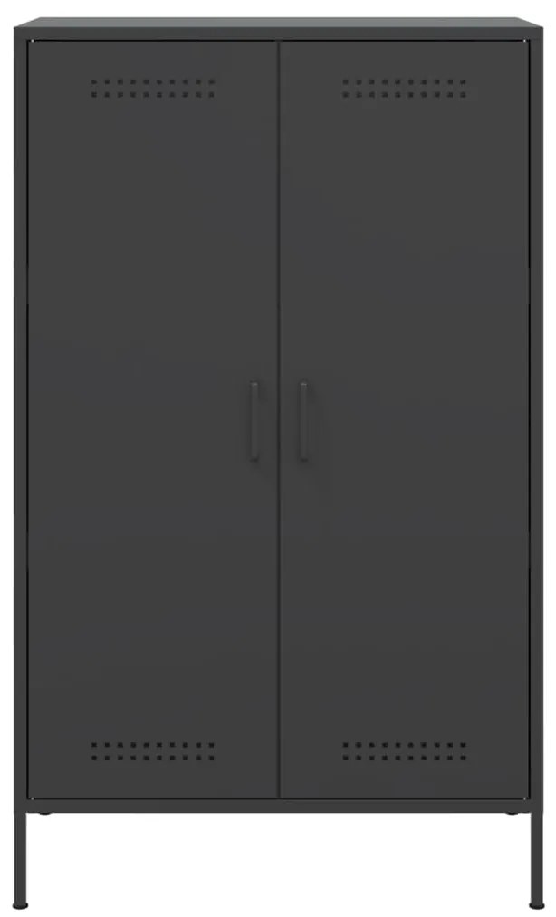 Aparador alto 68x39x113 cm aço preto