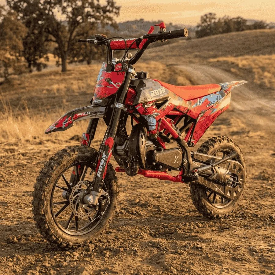 MINI MOTO PARA CRIANÇAS MiniCross Roan RXF 49cc 4.5CV Vermelha
