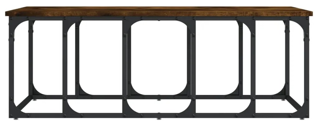 Mesa de centro 100x50x35,5 cm derivados madeira carvalho fumado