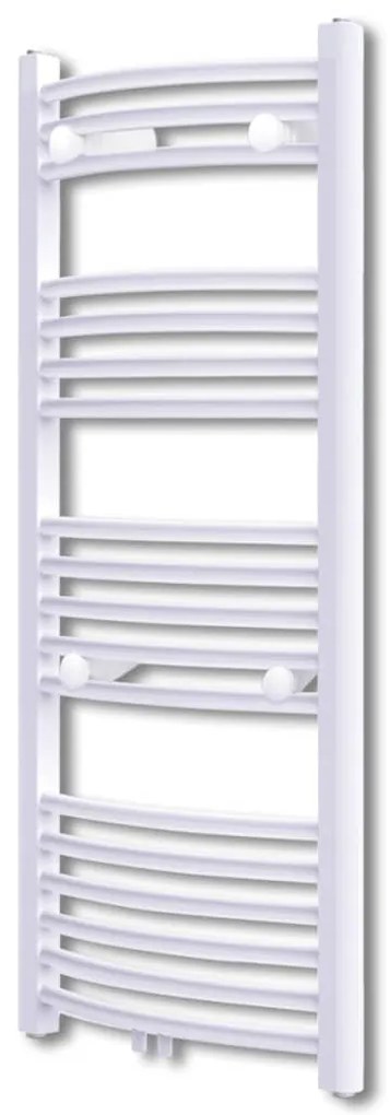 Aquecedor toalhas banheiro curvo 500 x 1160 mm conector lateral e centro