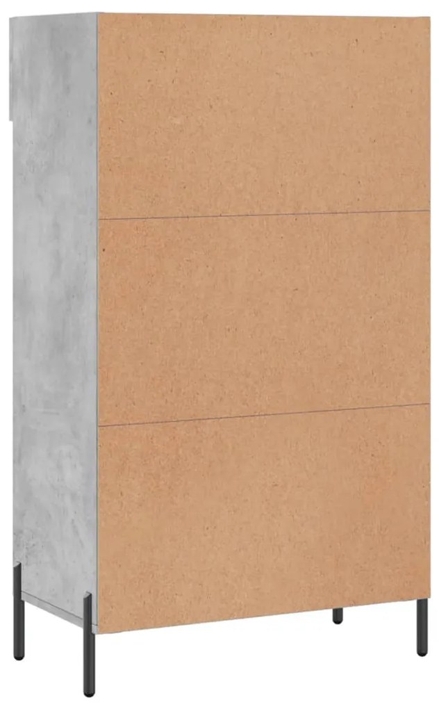 Sapateira 60x35x105 cm derivados de madeira cinzento cimento