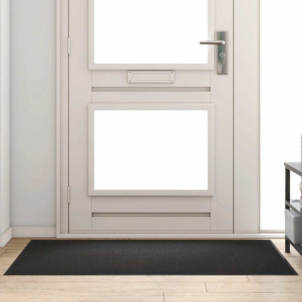 Capacho Retangular vidaXL Preto 90x150 cm