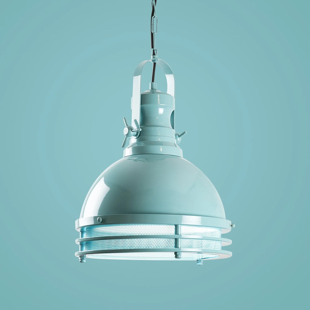 Chandelier Saglam – Turquesa – Ø30 h:40 cm