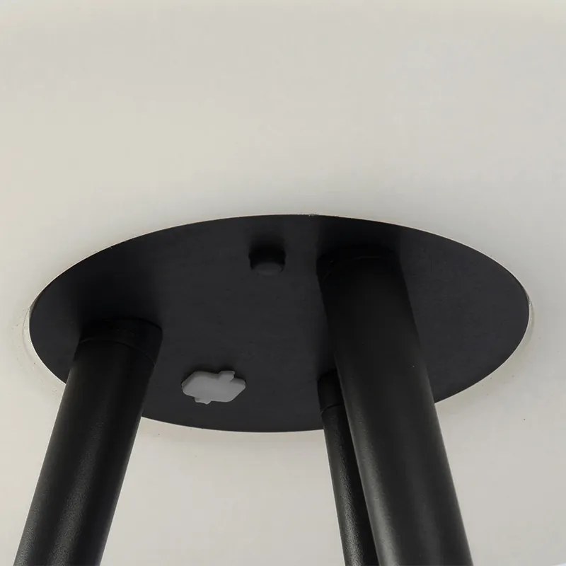 Candeeiro de pé moderno para exterior preto IP44 com LED solar - Virginia Design