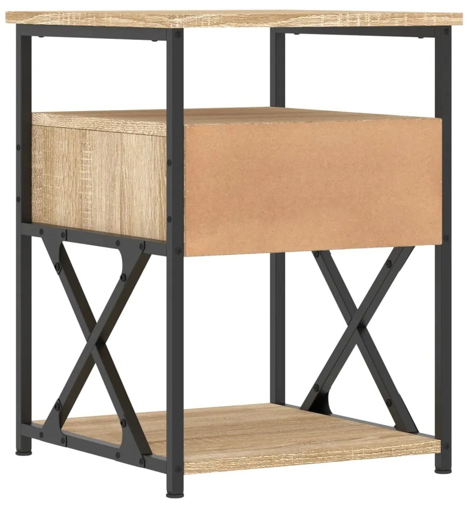 Mesa de cabeceira 40x42x55 cm derivados madeira carvalho sonoma