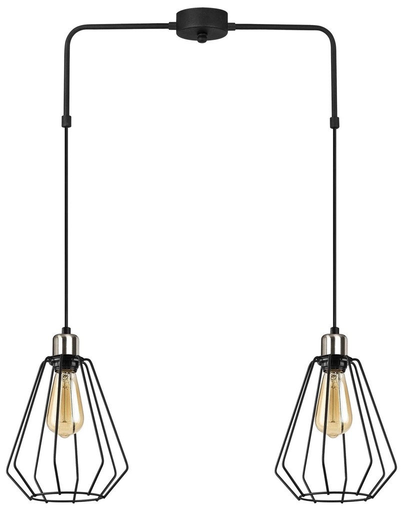 Candeeiro de Teto Kese – Preto – 68 x 20 cm