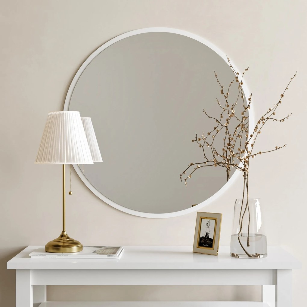 Espelho A706 – Branco – 60 cm x 60 cm x 2,2 cm