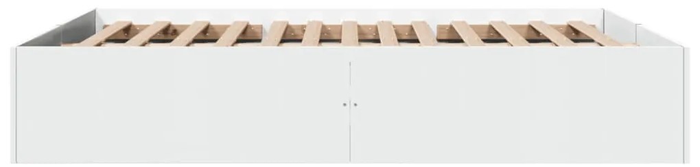 Estrutura de cama 150x200 cm derivados de madeira branco