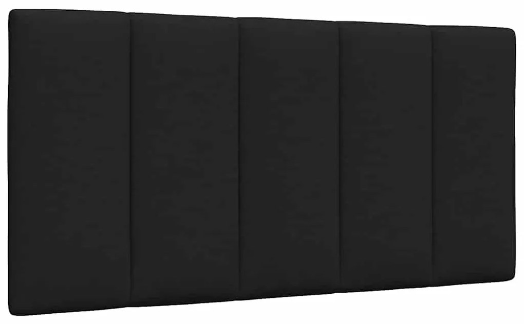 vidaXL Almofadão de cabeceira Hanko 100 cm tecido preto