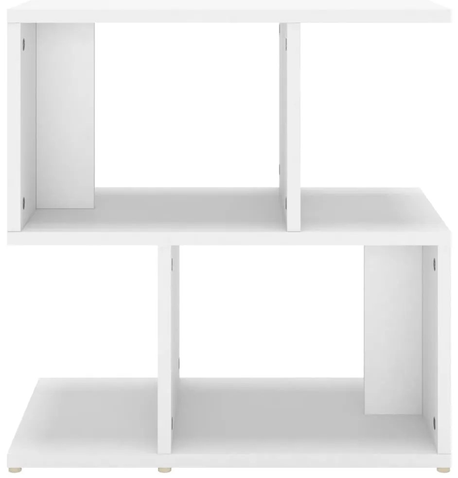 Mesas de cabeceira 2 pcs 50x30x51,5 cm derivados madeira branco