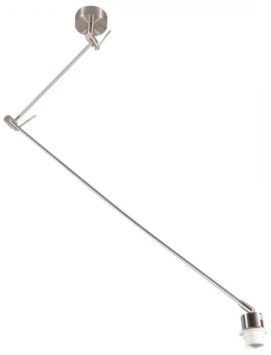 Candeeiro de suspensão em aço sem abajur ajustável - Blitz