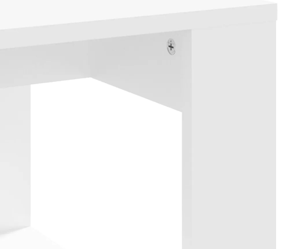 Mesa de centro 102x50x35 cm derivados de madeira branco