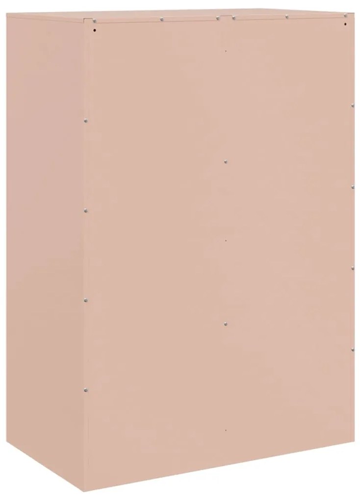 Aparador alto 67x39x95 cm aço rosa