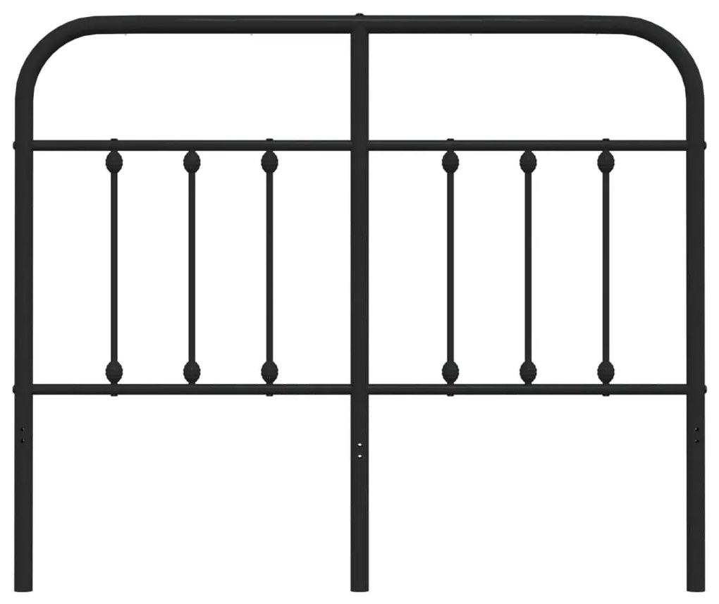 Cabeceira de cama 120 cm metal preto