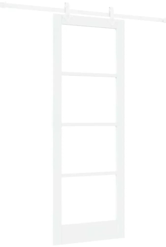 Conjunto de Porta Deslizante com Hardware vidaXL Branco 78x211 cm Made