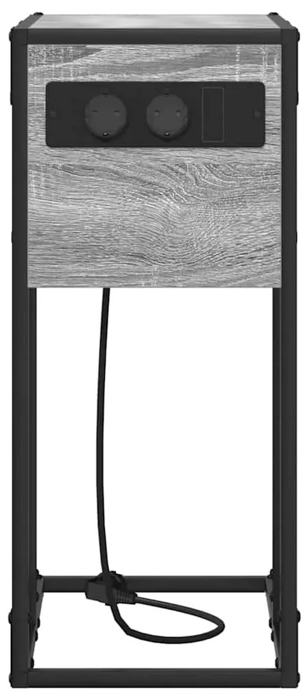 Mesa-de-cabeceira Sonoma cinzento 41.5 x 26 x 60.5 cm